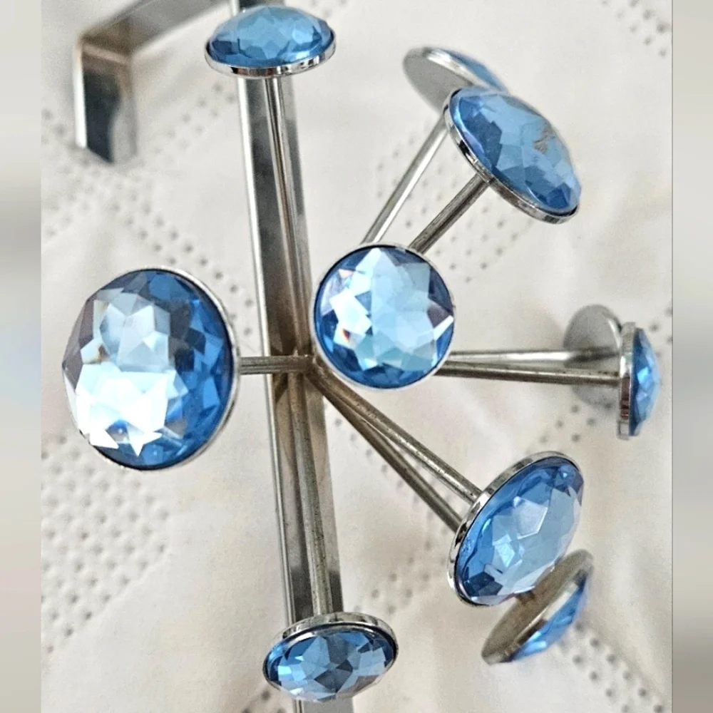 🌟Blue Crystal Over The Door Wall Hook Hanger Home Decor 🌟